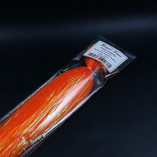 Fly Fishing Tying Synthetic Material Flash N Slinky Fiber Long Shimmer Hair-Royal Sissi Franchised Store-orange-Bargain Bait Box