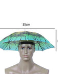 Foldable Fishing Hat Headwear Umbrella For Fishing Hiking Camping Head Hats-simitter01-110-Bargain Bait Box