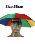 Foldable Fishing Hat Headwear Umbrella For Fishing Hiking Camping Head Hats-simitter01-15-Bargain Bait Box