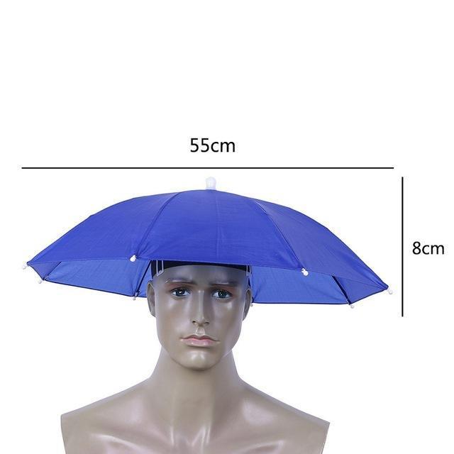 Foldable Fishing Hat Headwear Umbrella For Fishing Hiking Camping Head Hats-simitter01-49-Bargain Bait Box