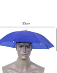 Foldable Fishing Hat Headwear Umbrella For Fishing Hiking Camping Head Hats-simitter01-49-Bargain Bait Box