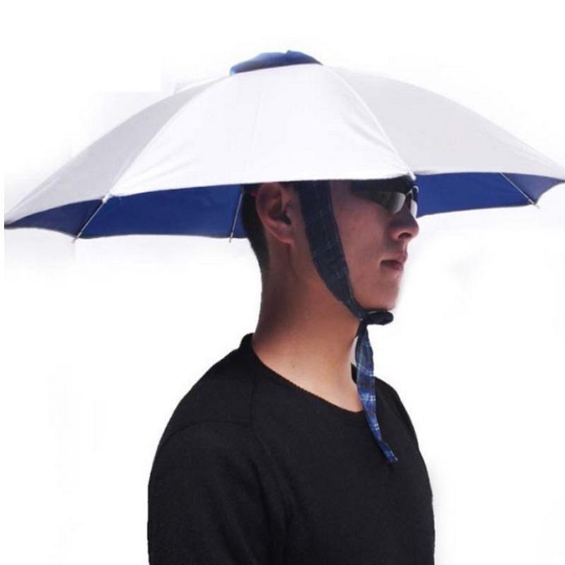 Foldable Headwear Sun Umbrella Hats Cap Hands Free For Fishing Hiking Beach-Idealplast Sports and Outdoor-Bargain Bait Box