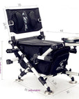 Folding Fishing Chair Portable Fishing Stool With Retractable Feet-shopping make you happy-Rice White-Bargain Bait Box