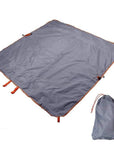 Folding Multifunctional Dual Layer Family Beach Picnic Blanket Mat Mattress-Camping Mat-YOUGLE store-Gray-Bargain Bait Box