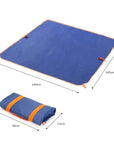 Folding Multifunctional Dual Layer Family Beach Picnic Blanket Mat Mattress-Camping Mat-YOUGLE store-Navy-Bargain Bait Box