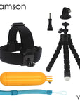 For Xiaomi For Yi Accessories Octopus Tripod Head Strap Floaty Bobber Monopod-Action Cameras-WanShan Camera Accessories Store-Bargain Bait Box