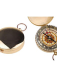 Forest Survival Outdoor Portable Brass Pocket Golden Compass Navigation-Ali Playing Store-Bargain Bait Box