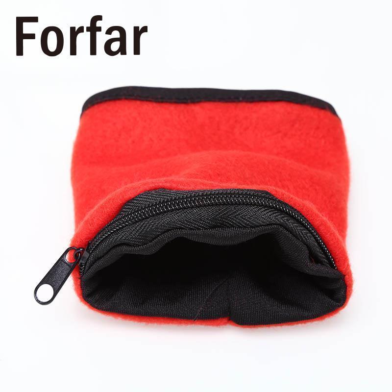 Forfar 1Pc Wrist Wallet Pouch Band Fleece Zipper Gym Cycling Sport Hiking Travel-Teamtop Trading Store-Red-Bargain Bait Box