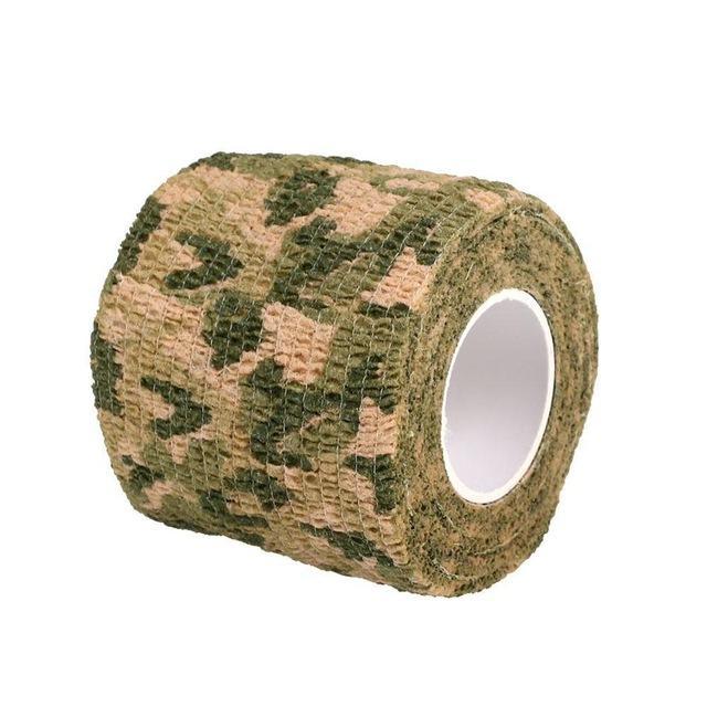 Forfar 5Cmx2M Sports Hunting Rifle Shooting Camping Camouflage Stealth Tape Camo-Inner beauty always-grass green-Bargain Bait Box