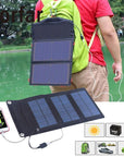 Forfar 5W Foldable Solar Panel Battery Charger Usb Power Bank For Cellphone-Inner beauty always-Bargain Bait Box