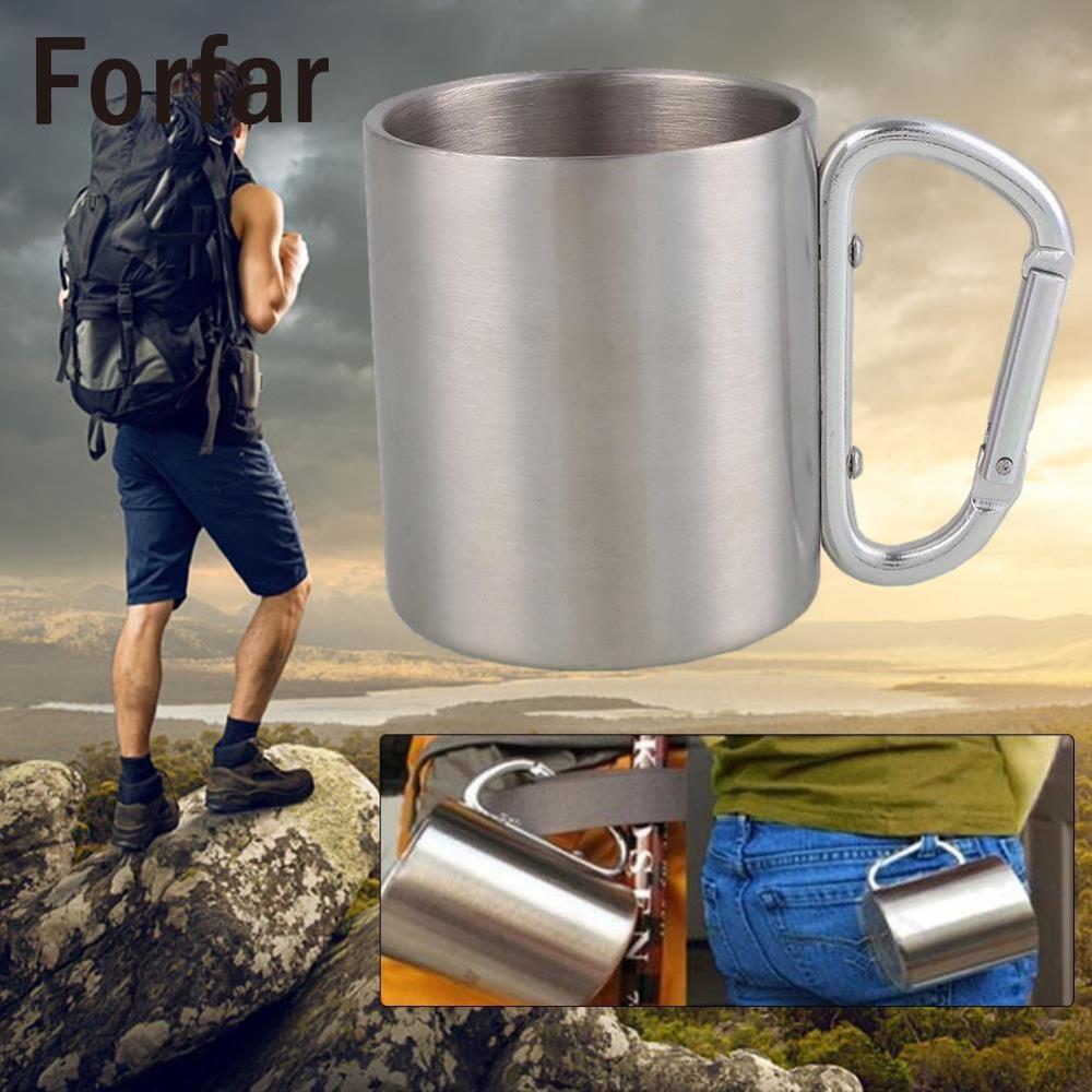 Forfar Stainless Steel Outdoor Travel Mug 220Ml Portable Camping Picnic Water-Inner beauty always-Bargain Bait Box