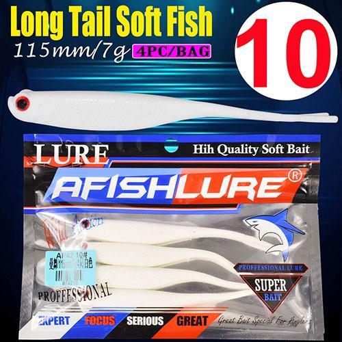 Forked Tail Fishing Lure 115Mm 7G Plastic Soft Lure Swimbait Artificial Bait-A Fish Lure Wholesaler-Color10-Bargain Bait Box