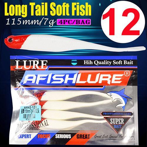 Forked Tail Fishing Lure 115Mm 7G Plastic Soft Lure Swimbait Artificial Bait-A Fish Lure Wholesaler-Color12-Bargain Bait Box