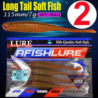 Forked Tail Fishing Lure 115Mm 7G Plastic Soft Lure Swimbait Artificial Bait-A Fish Lure Wholesaler-Color2-Bargain Bait Box
