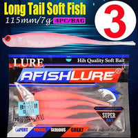 Forked Tail Fishing Lure 115Mm 7G Plastic Soft Lure Swimbait Artificial Bait-A Fish Lure Wholesaler-Color3-Bargain Bait Box