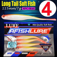 Forked Tail Fishing Lure 115Mm 7G Plastic Soft Lure Swimbait Artificial Bait-A Fish Lure Wholesaler-Color4-Bargain Bait Box