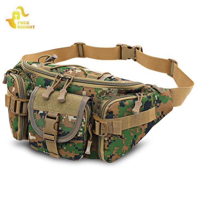 Free Knight 3-5L Waterproof Tactical Waist Bag Molle Bag Unisex Fanny Pack-Free Knight Official Store-Acu camouflage-Bargain Bait Box