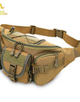 Free Knight 3-5L Waterproof Tactical Waist Bag Molle Bag Unisex Fanny Pack-Free Knight Official Store-Khaki-Bargain Bait Box