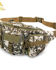 Free Knight 3-5L Waterproof Tactical Waist Bag Molle Bag Unisex Fanny Pack-Free Knight Official Store-Marpat desert-Bargain Bait Box