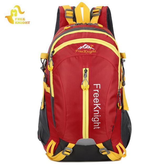 Free Knight 30L Nylon Water Resistant Hiking Backpack Mountaineering Camping Bag-Free Knight Official Store-red-Bargain Bait Box