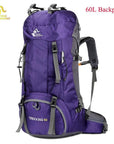 Free Knight 60L Waterproof Climbing Hiking Backpack Rain Cover Bag 50L Camping-Free Knight Official Store-Purple 60L-Bargain Bait Box