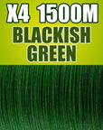Frwanf 1500M 4 Braid Pe Braided Fishing Line Army Green Hengelsport-Frwanf Official Store-Blackish Green-0.4-Bargain Bait Box