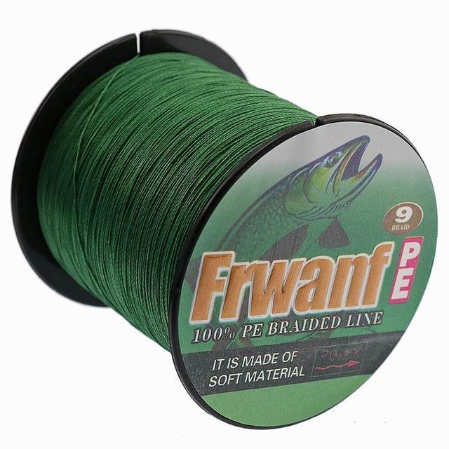Frwanf 300M 9 Strands Pe Braided Fishing Line Super Strong Strength Rope 9-Frwanf Official Store-Blackish Green-0.8-Bargain Bait Box