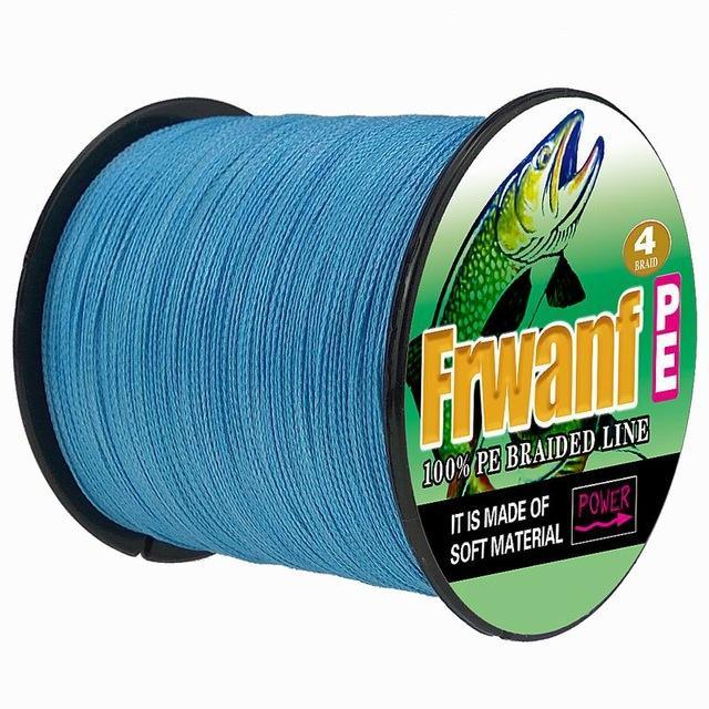 Frwanf 300M 9 Strands Pe Braided Fishing Line Super Strong Strength Rope 9-Frwanf Official Store-Blue-0.8-Bargain Bait Box