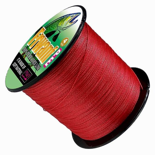 Frwanf 4 Braid Braided Fishing Line 500M Super Strong Multifilament Fishing-Frwanf Official Store-Red-0.4-Bargain Bait Box