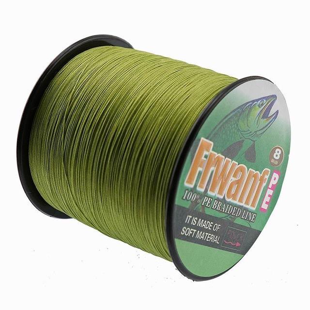 Frwanf 8 Strand Japan Super Strong Pe Braided Fishing Line Multifilament Fishing-Frwanf Official Store-Army Green-0.4-Bargain Bait Box
