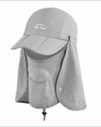 Fsc01 Fishing Bucket Hat Removable Foldable Portable Waterproof Hat Mask Face-Hats-Bargain Bait Box-black-L-Bargain Bait Box
