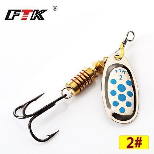Ftk 1#-5# Similar As Mepps Spinner Bait Lures Fishing Spoon Hard Bait With-FTK Official Store-blue2-Bargain Bait Box