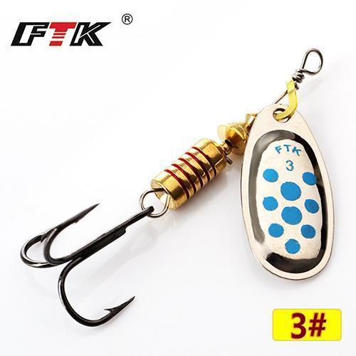 Ftk 1#-5# Similar As Mepps Spinner Bait Lures Fishing Spoon Hard Bait With-FTK Official Store-blue3-Bargain Bait Box