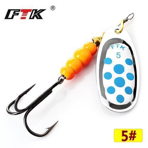 Ftk 1#-5# Similar As Mepps Spinner Bait Lures Fishing Spoon Hard Bait With-FTK Official Store-blue5-Bargain Bait Box