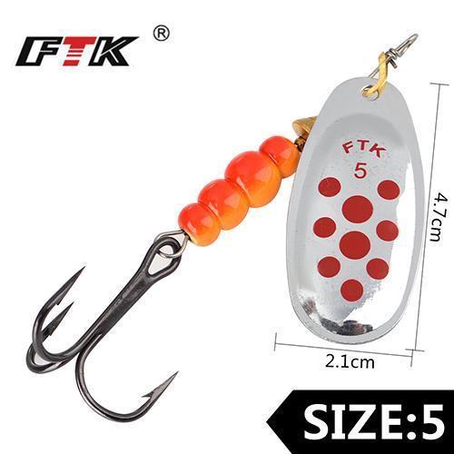 Ftk 1#-5# Similar As Mepps Spinner Bait Lures Fishing Spoon Hard Bait With-FTK Official Store-FTK4-10-Bargain Bait Box
