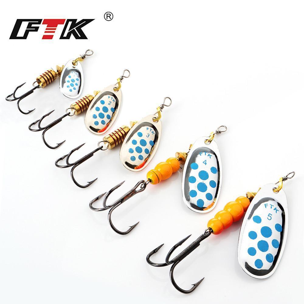 Ftk 1#-5# Similar As Mepps Spinner Bait Lures Fishing Spoon Hard Bait With-FTK Official Store-FTK4-6-Bargain Bait Box