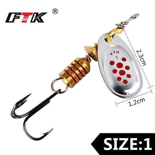 Ftk 1#-5# Similar As Mepps Spinner Bait Lures Fishing Spoon Hard Bait With-FTK Official Store-FTK4-6-Bargain Bait Box
