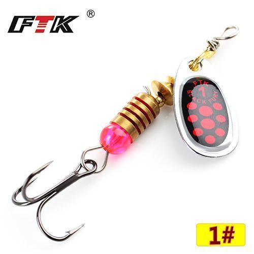 Ftk 1#-5# Similar As Mepps Spinner Bait Lures Fishing Spoon Hard Bait With-FTK Official Store-red1-Bargain Bait Box