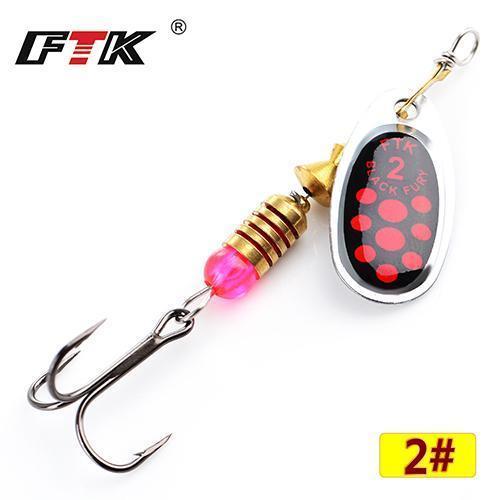 Ftk 1#-5# Similar As Mepps Spinner Bait Lures Fishing Spoon Hard Bait With-FTK Official Store-red2-Bargain Bait Box