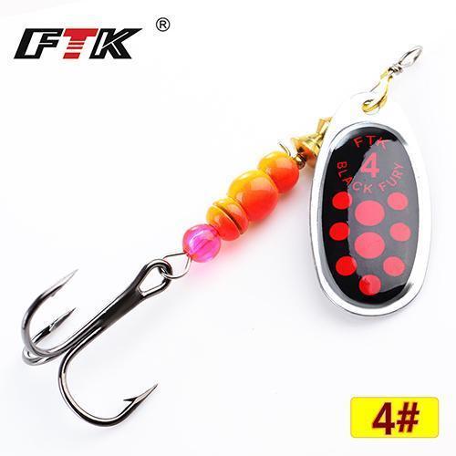 Ftk 1#-5# Similar As Mepps Spinner Bait Lures Fishing Spoon Hard Bait With-FTK Official Store-red4-Bargain Bait Box