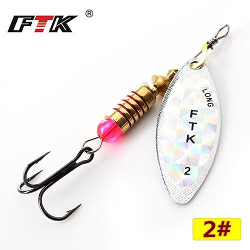 Ftk 1Pc Mepps 1# 2# 3# 4# 5# Spinner Bait With Beads With Mustad Treble Hooks-FTK Official Store-shapesliver2-Bargain Bait Box