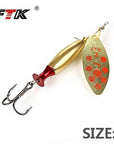 Ftk 1Pc Mepps Long Cast Size2-Size3 Fishing Lures Hook Spinner Spoon Lures-FTK Official Store-goldred2-Bargain Bait Box