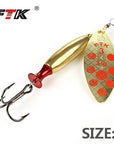 Ftk 1Pc Mepps Long Cast Size2-Size3 Fishing Lures Hook Spinner Spoon Lures-FTK Official Store-goldred3-Bargain Bait Box
