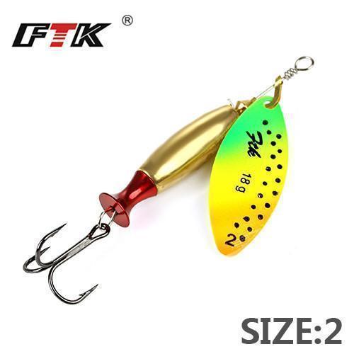 Ftk 1Pc Mepps Long Cast Size2-Size3 Fishing Lures Hook Spinner Spoon Lures-FTK Official Store-mutil2-Bargain Bait Box