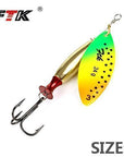 Ftk 1Pc Mepps Long Cast Size2-Size3 Fishing Lures Hook Spinner Spoon Lures-FTK Official Store-mutil3-Bargain Bait Box