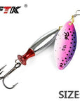 Ftk 1Pc Mepps Long Cast Size2-Size3 Fishing Lures Hook Spinner Spoon Lures-FTK Official Store-pink2-Bargain Bait Box