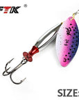 Ftk 1Pc Mepps Long Cast Size2-Size3 Fishing Lures Hook Spinner Spoon Lures-FTK Official Store-pink3-Bargain Bait Box