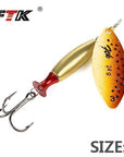 Ftk 1Pc Mepps Long Cast Size2-Size3 Fishing Lures Hook Spinner Spoon Lures-FTK Official Store-yellow3-Bargain Bait Box