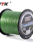 Ftk 500M Pe Braided Line Fishing Cord 8-60Lb 0.1-0.4Mm 4 Strand Multifilament-FTK Official Store-dark green500M-0.4-Bargain Bait Box
