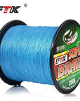 Ftk Braided Wire 300M Pe Braided Fishing Line 0.4-6.0 Code 4 Strands 8Lb 10Lb-FTK Official Store-blue300M-0.4-Bargain Bait Box